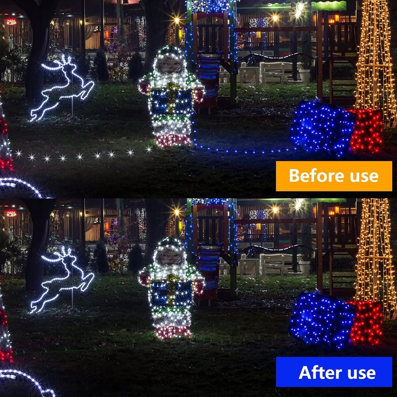 whumsdog 240 Pcs No Glow Caps for String Lights, Rubber Christmas Blackout Light Cap Covers for 5mm Diameter Christmas LED String Lights to Hide The Extra Lights Not Needed（240PCS） - Image 4